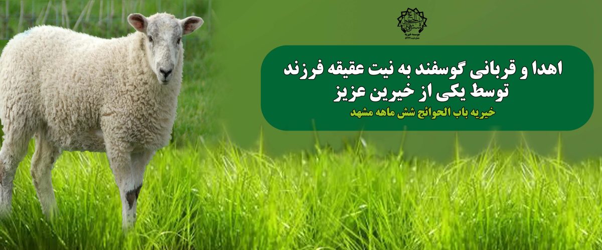 اهدا گوسفند قربانی به نیت عقیقه فرزند